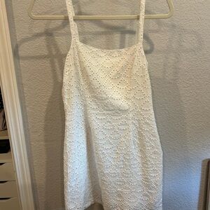 Urban Outfitters White Eyelet Dress